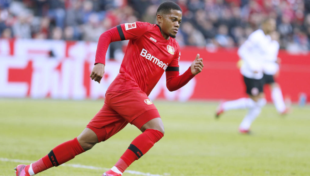 BAILEY Leon Team Bayer 04 Leverkusen DFL Fussball Bundesliga Saison 2019 - 2020 Spiel Bayer 04 Leverkusen - Eintracht Fr