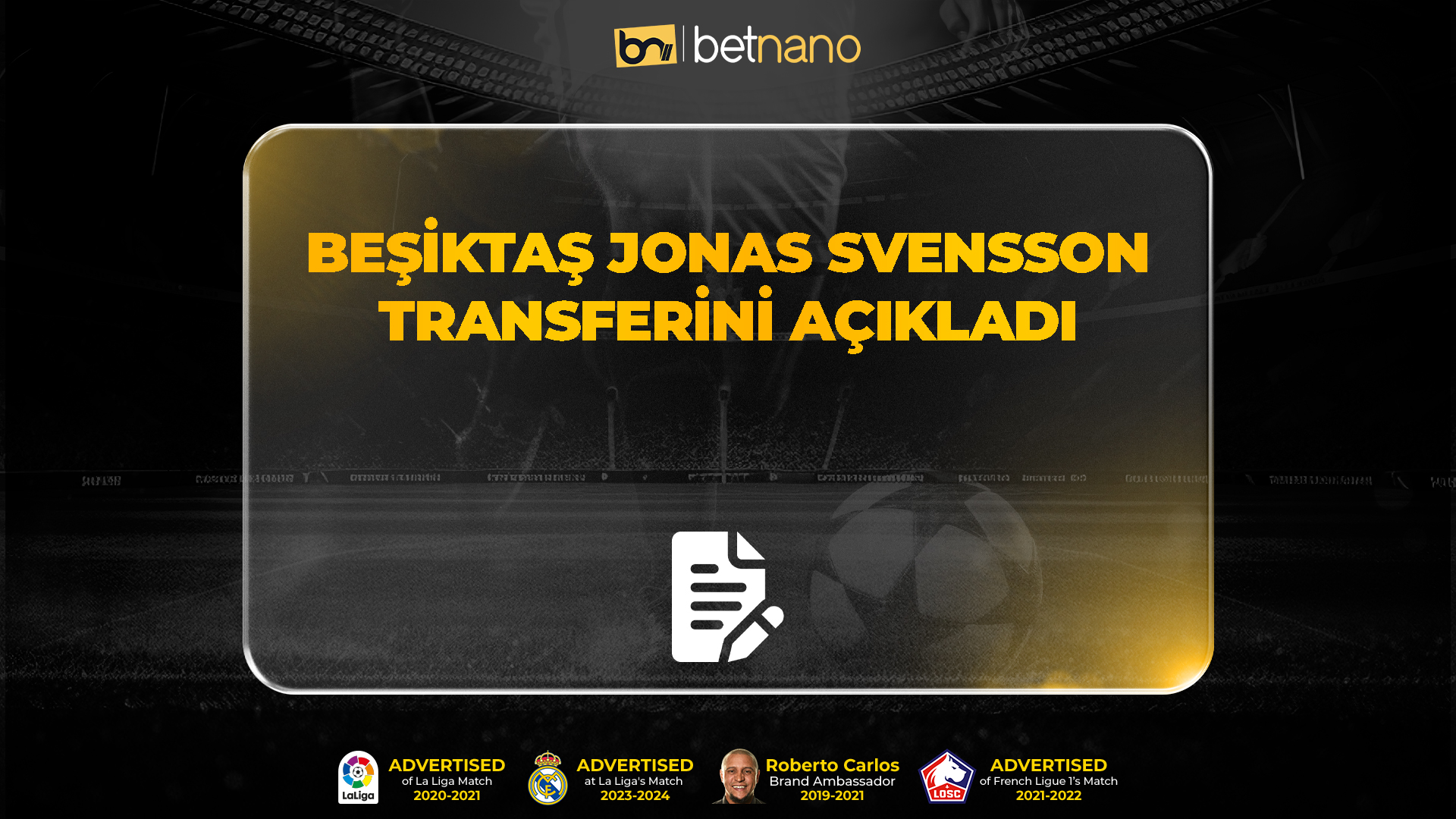 Beşiktaş Jonas Svensson Transferini Resmen Açıkladı