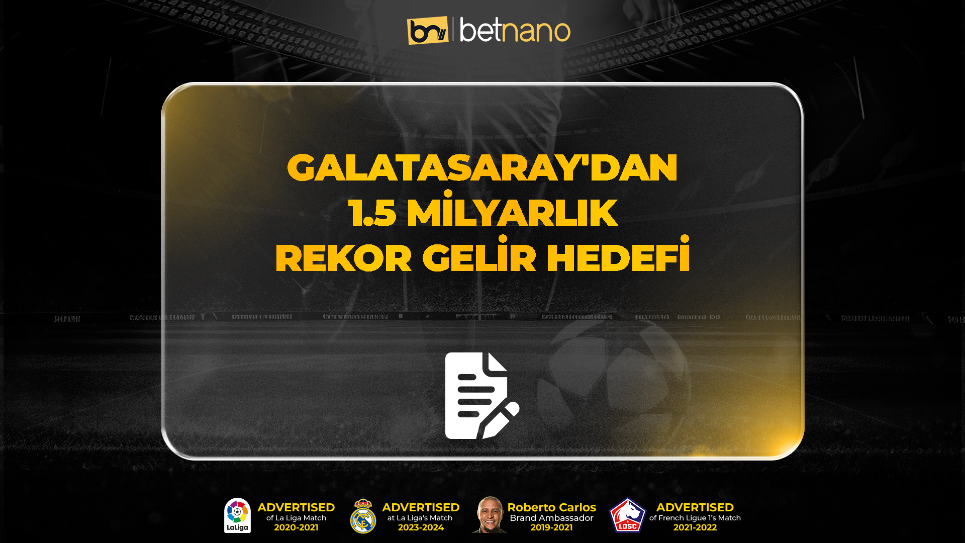 Galatasaray'dan 1.5 milyarlık rekor gelir hedefi